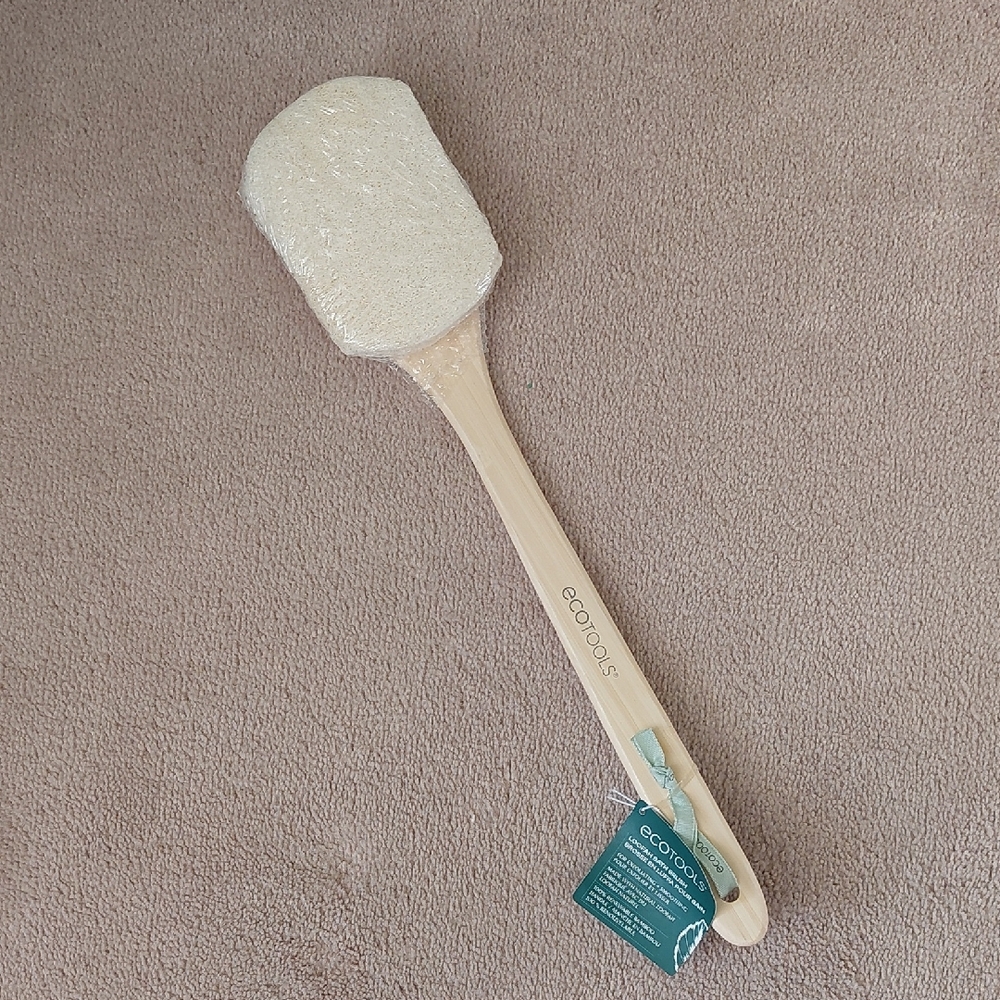 FREE with bundle when purchasing towels. EcoTools Wooden Handle Loofah Brush